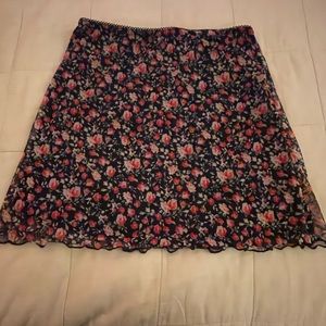 Urban Outfitters floral print mini skirt